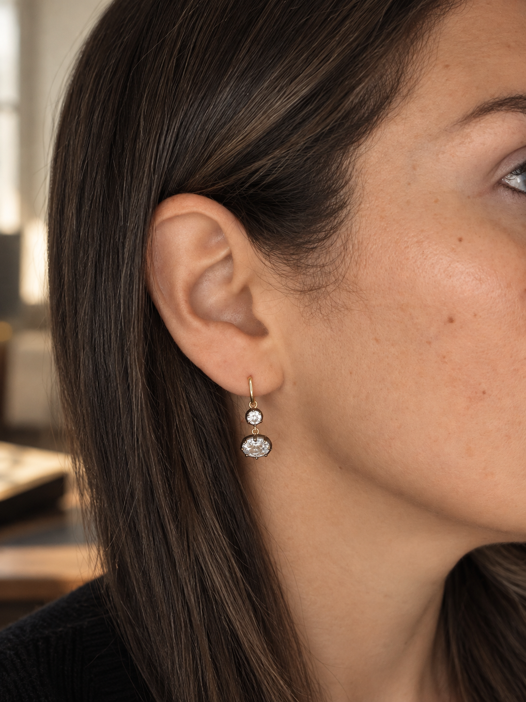 Double Georgian Drop Earrings