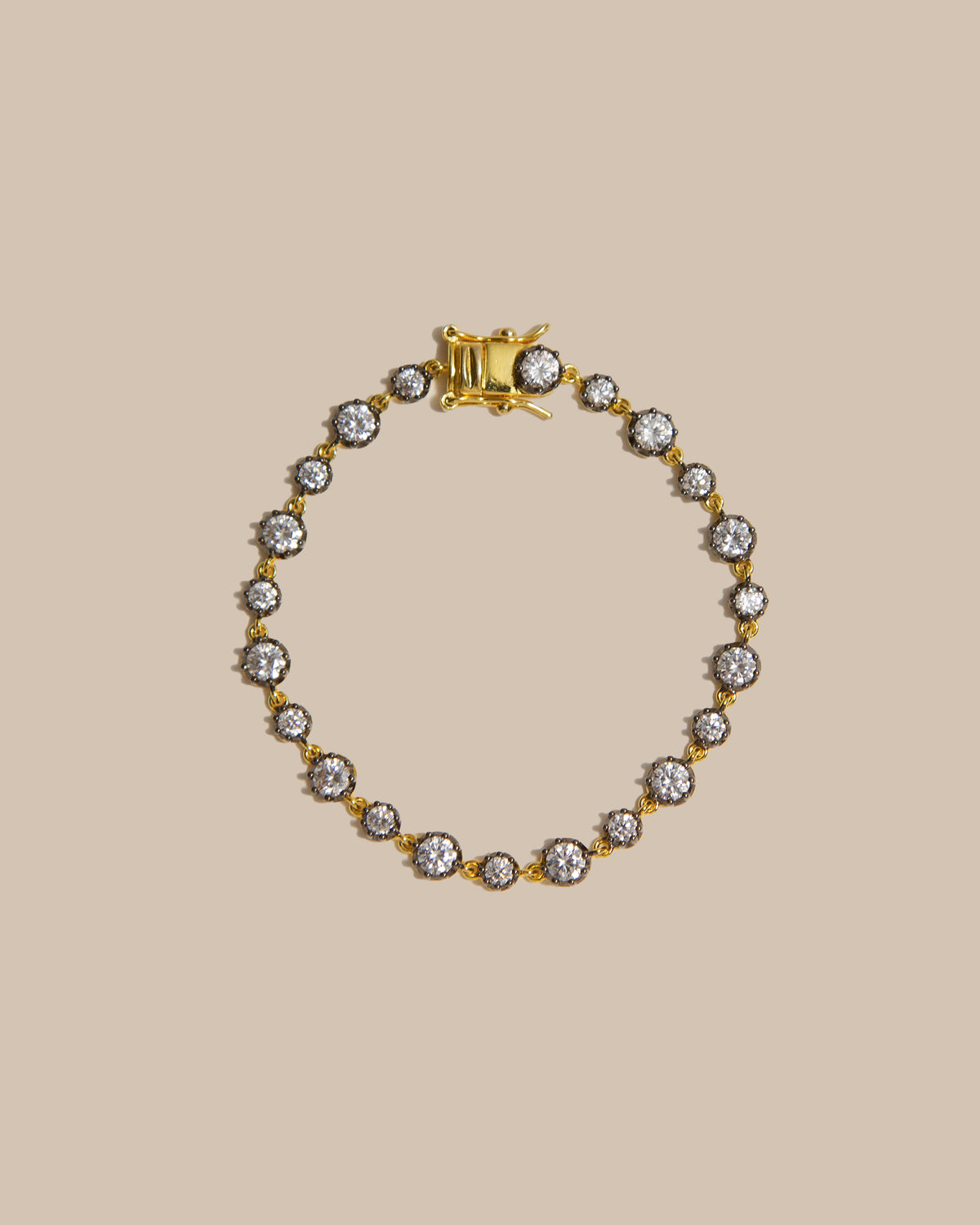 Round Georgian Tennis Bracelet