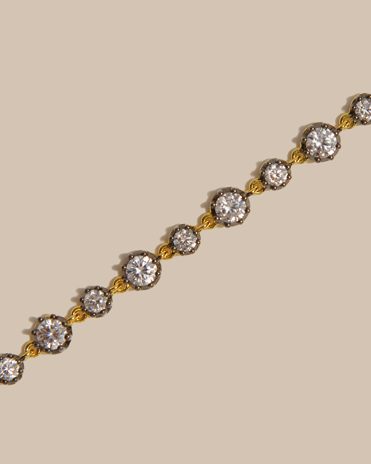 Round Georgian Tennis Bracelet