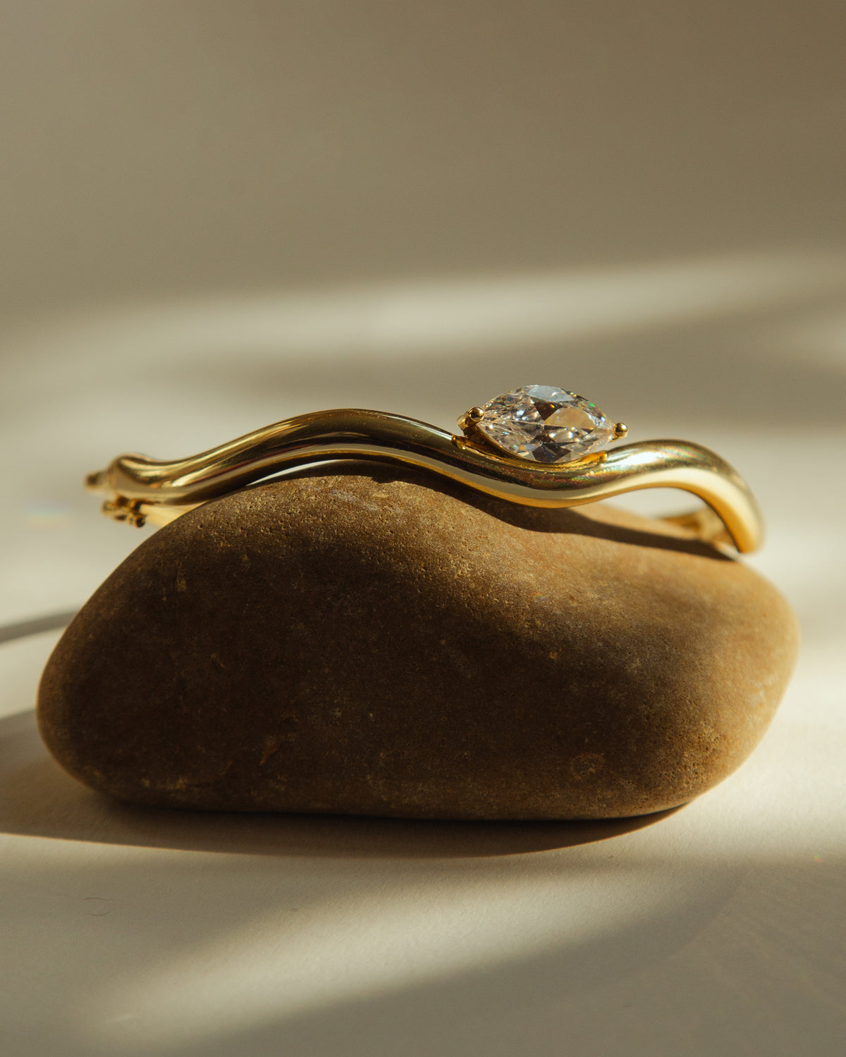 Wavy Marquise Bangle