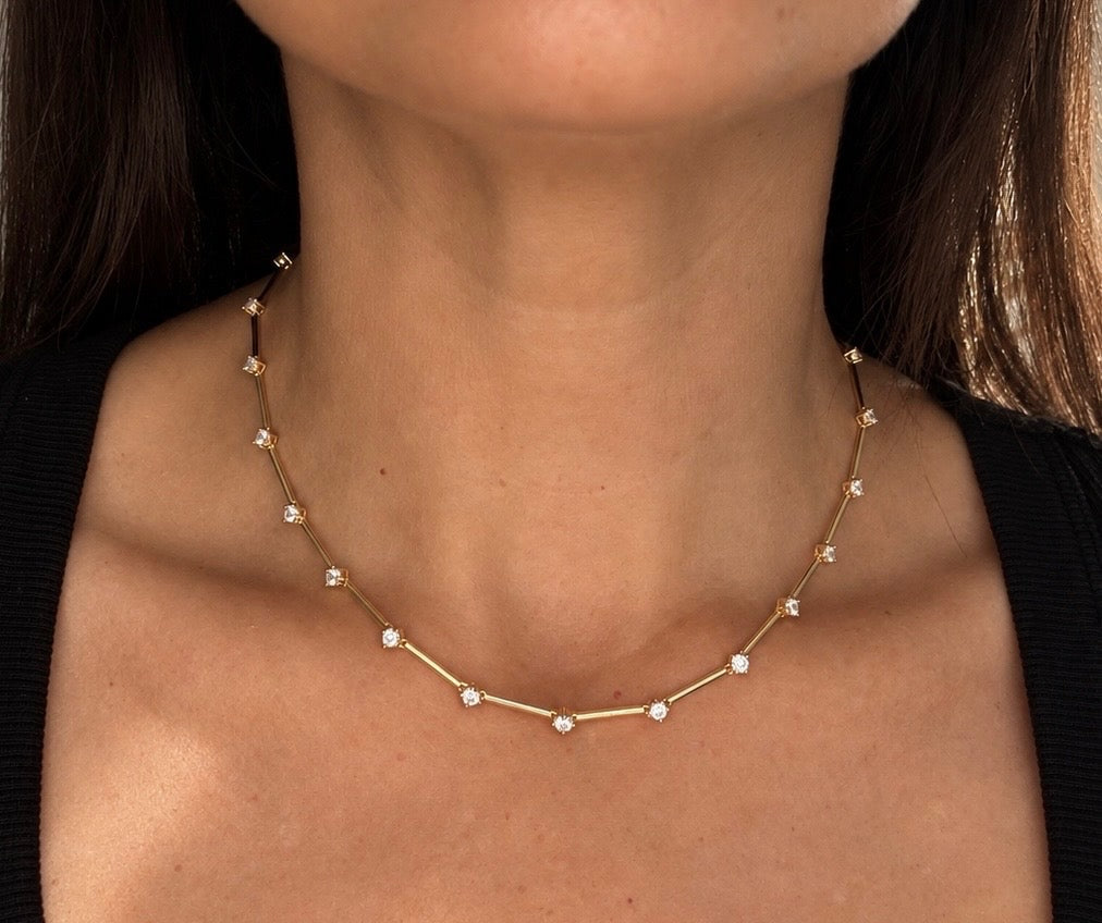 Line Tennis Necklace