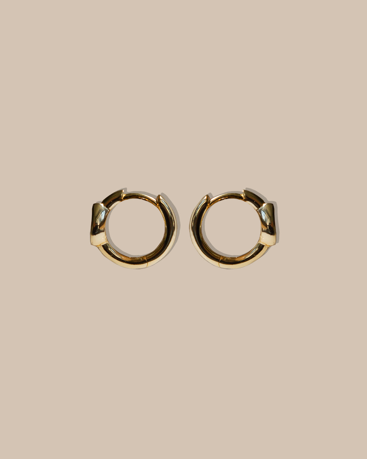 Inset Pear Hoop Earrings
