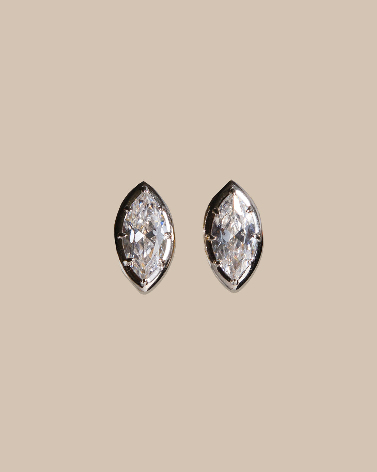 marquise diamond studs