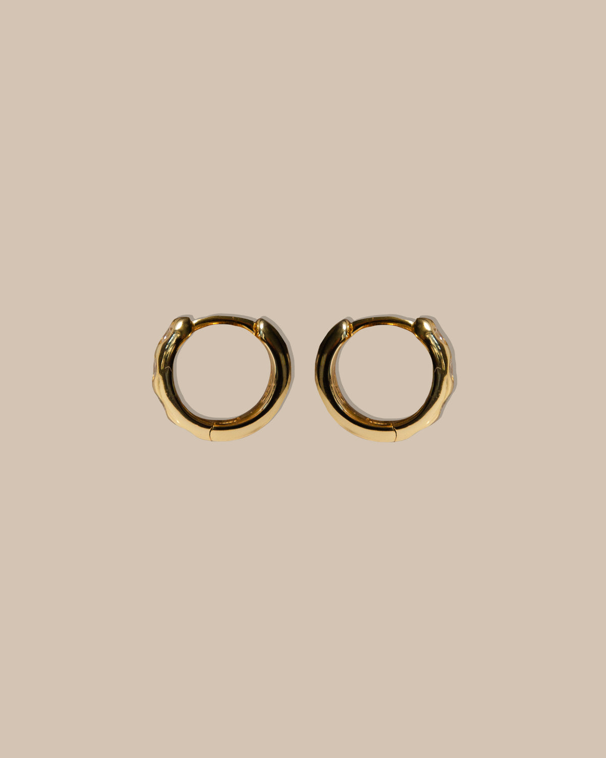 Burnish Set Huggie Hoops