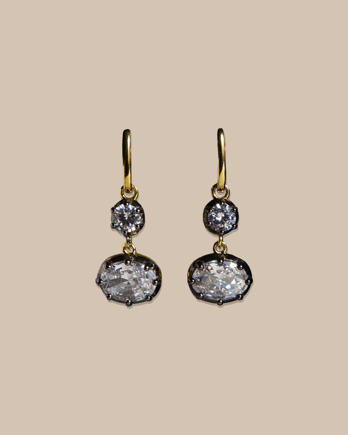 Double Georgian Drop Earrings