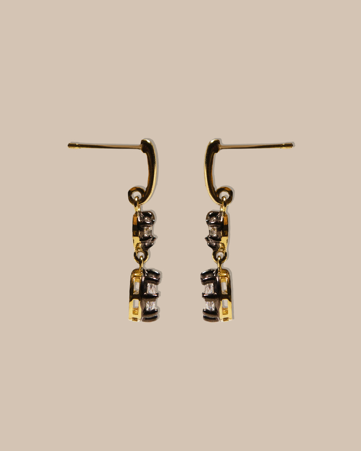 Double Georgian Drop Earrings
