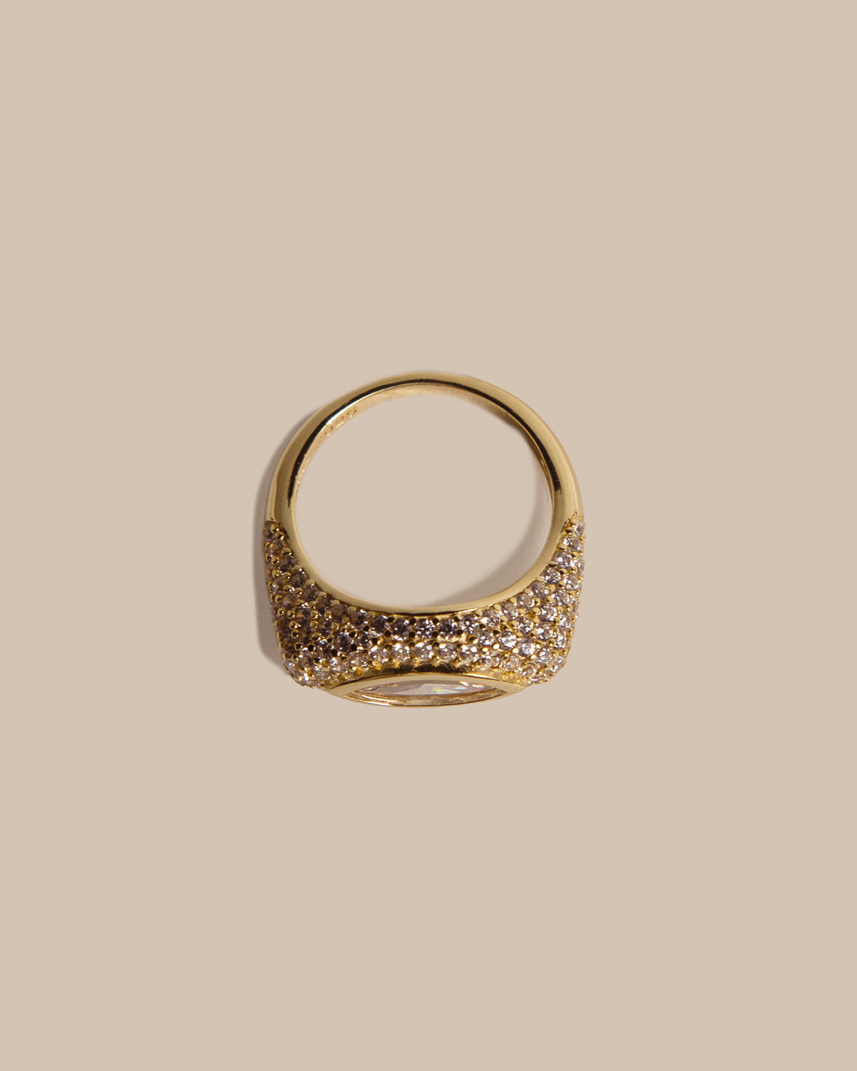 Marquise Pave East West Ring
