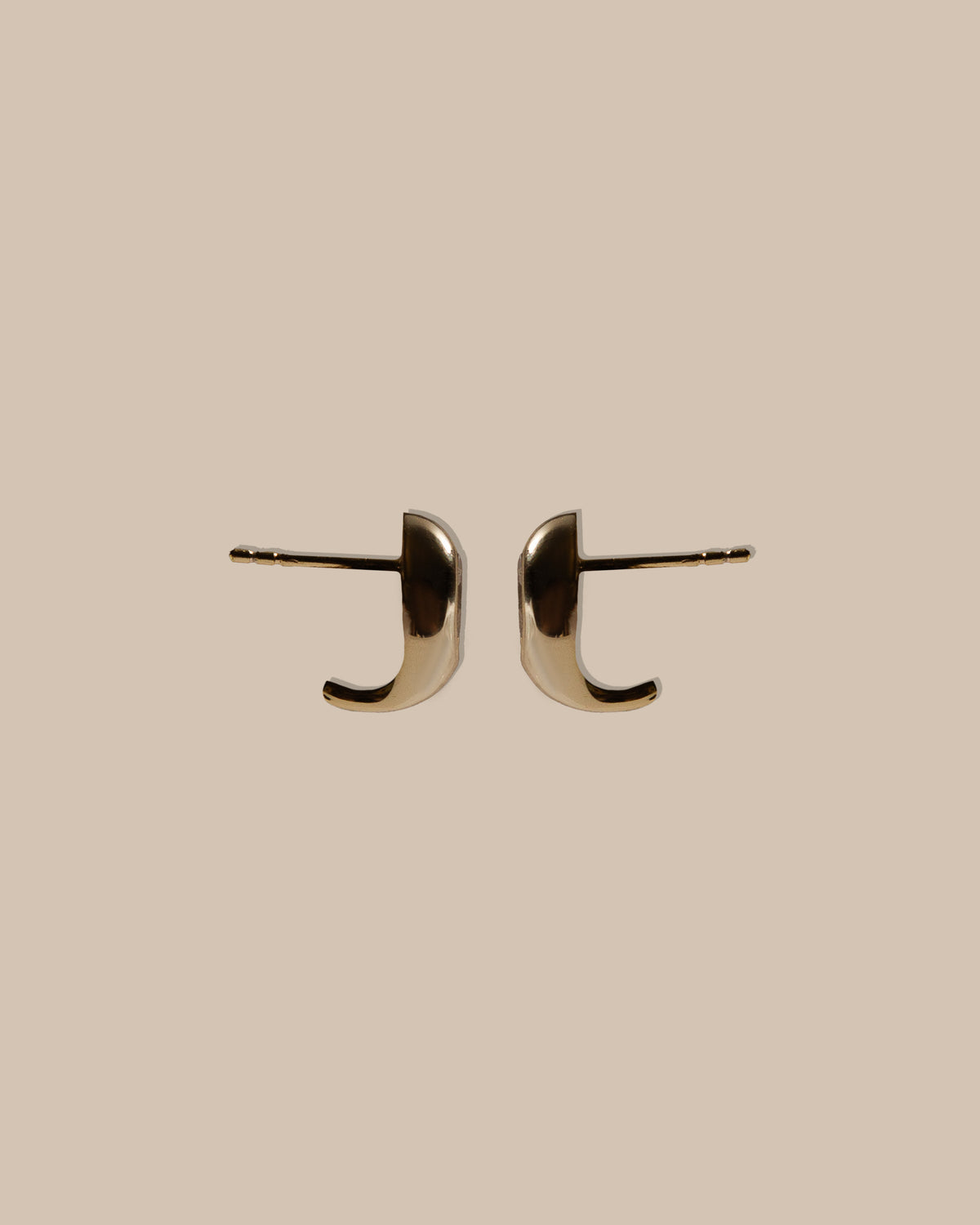 Pear Bezel Stud Earrings